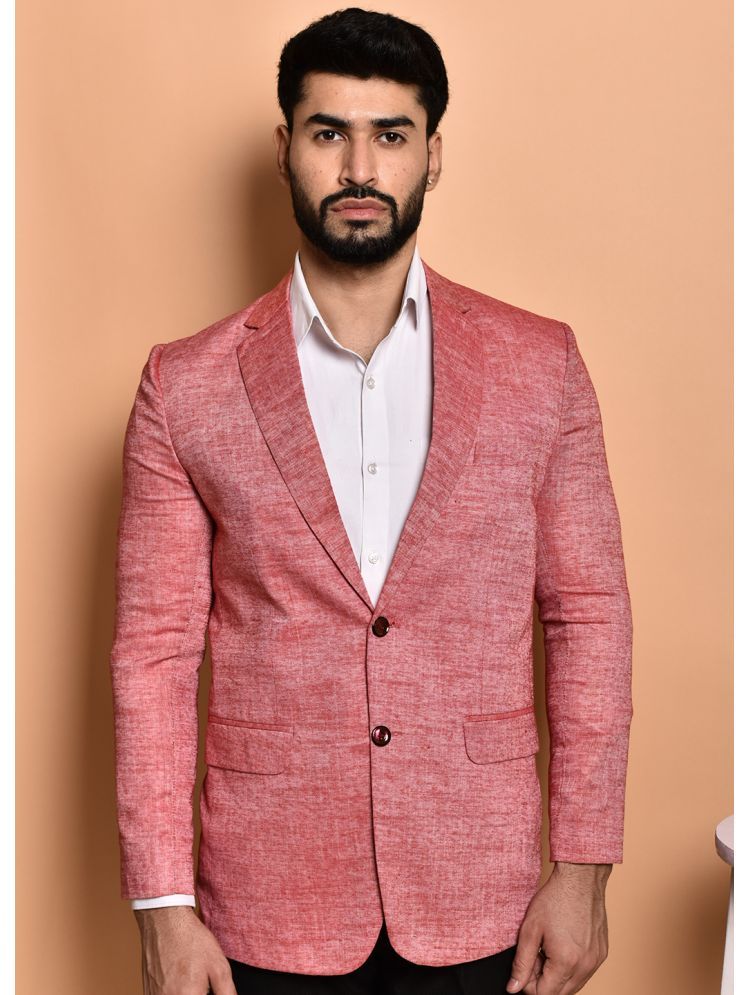     			PRINTCULTR Cotton Blend Men's Blazer - Pink ( Pack of 1 )