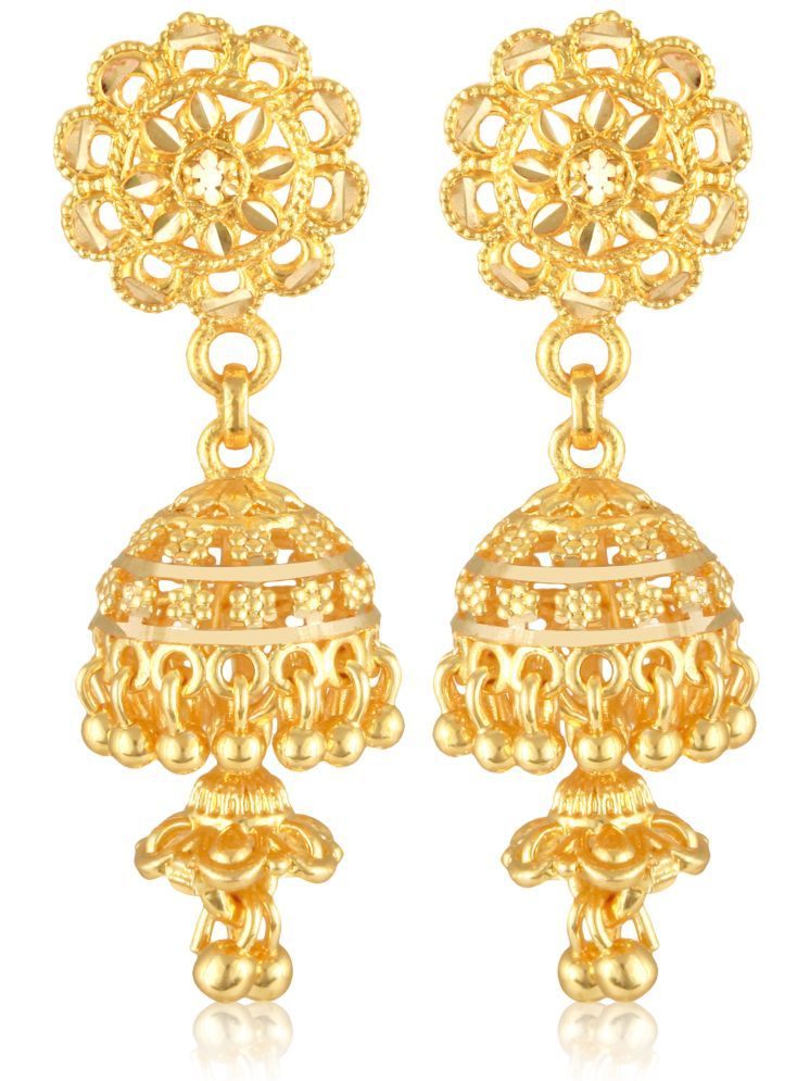     			Vighnaharta Gold Jhumki Earrings ( Pack of 1 )