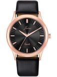 Jainx Black Leather Analog Men's Watch