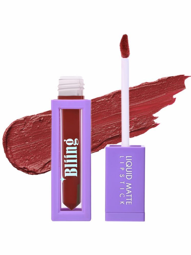     			Bliing Liquid Matte Lipstick - Long-Lasting, Kiss-Proof, Waterproof for All-Day Wear - FUDGE