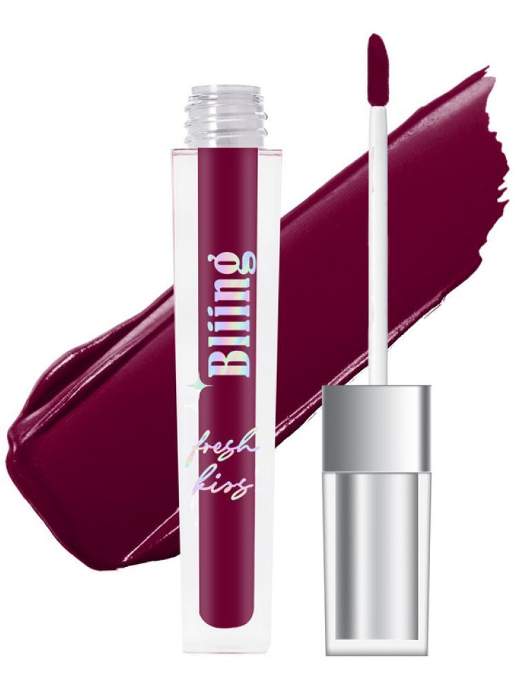     			Bliing Fresh Kiss Liquid Matte Lipstick - Long-Lasting, & Waterproof for All-Day Wear - GRAPE SORBET