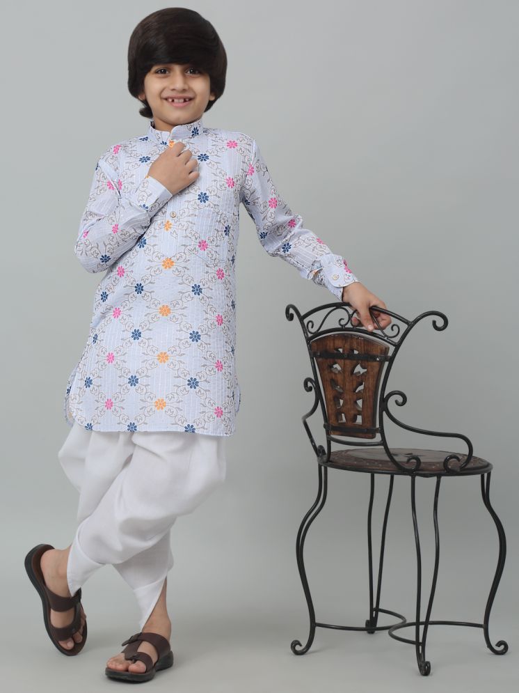     			CENSAL Off White Cotton Boys Dhoti Kurta Set - Pack of 1