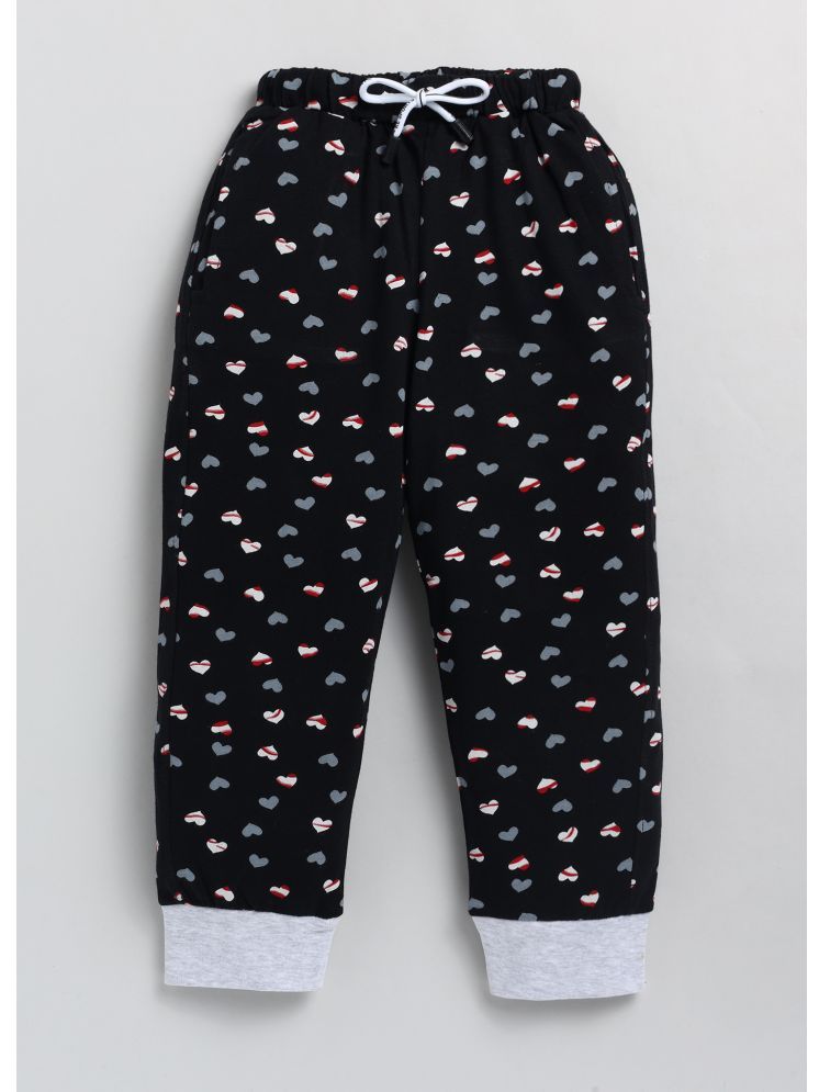     			CUTOPIES Black Cotton Boys Trackpant ( Pack of 1 )