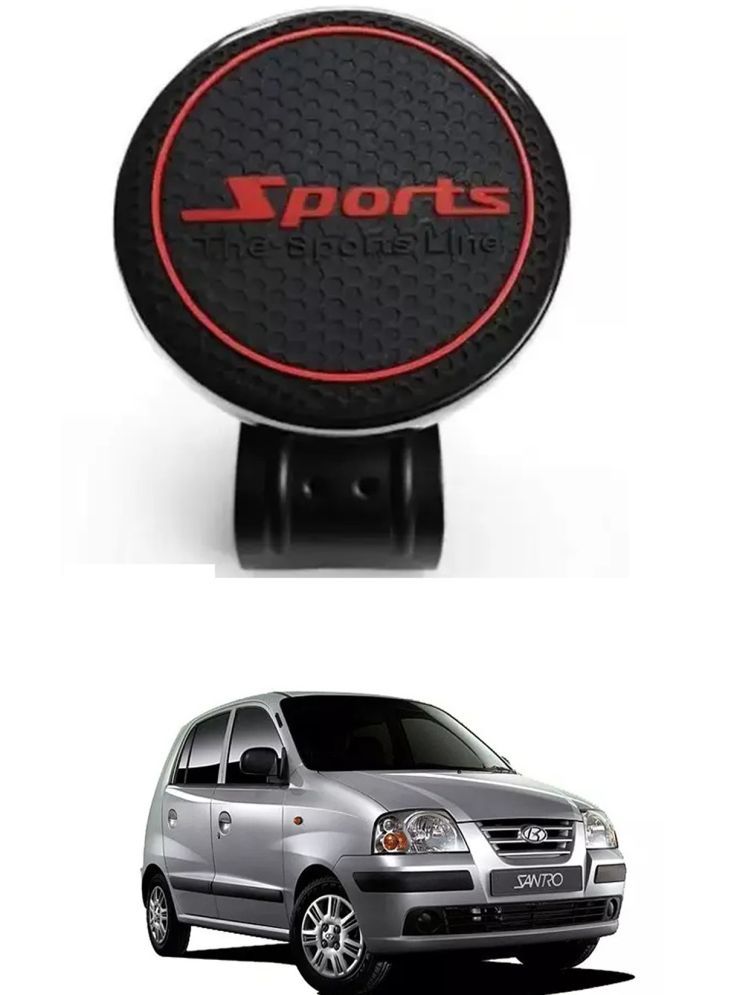     			Car New Steering Knob (Sports, Black) For Hyundai Santro Xing