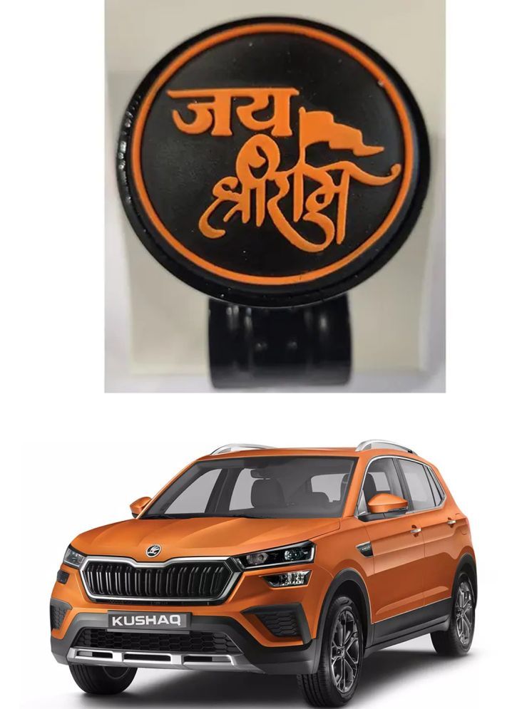     			Car Steering Knob (JAI SHRI RAM) For Skoda Kushaq