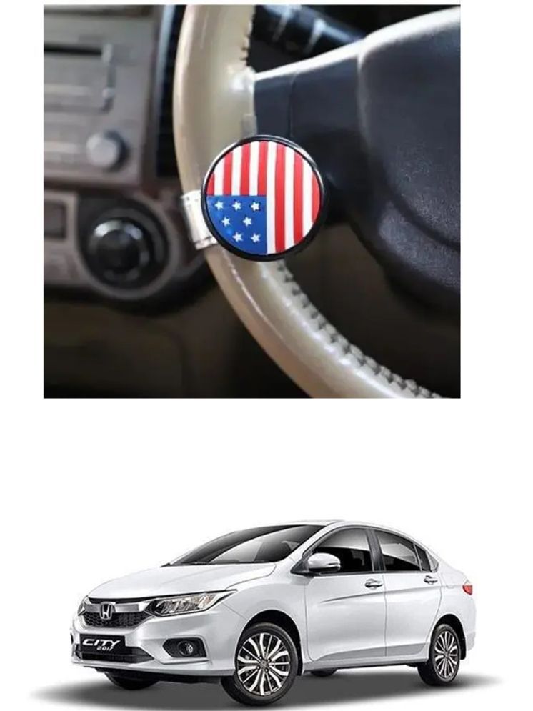     			Car USA Flag Knob (Pack Of 1) For Honda City i-Dtec