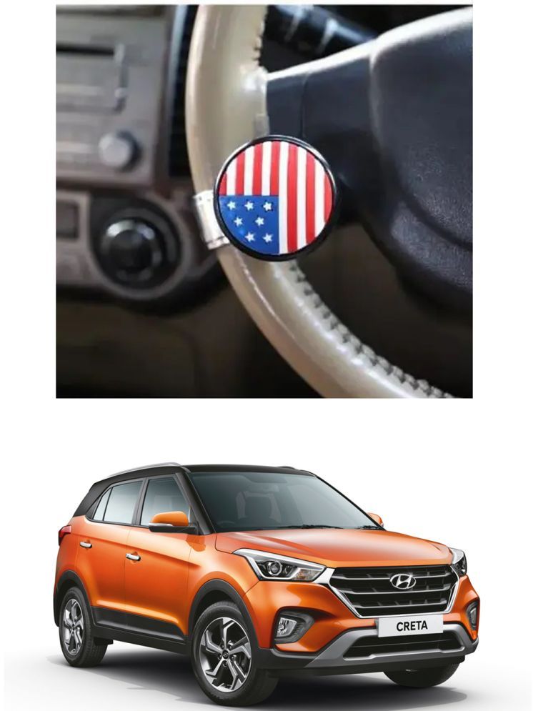     			Car USA Flag Knob (Pack Of 1) For Hyundai Creta