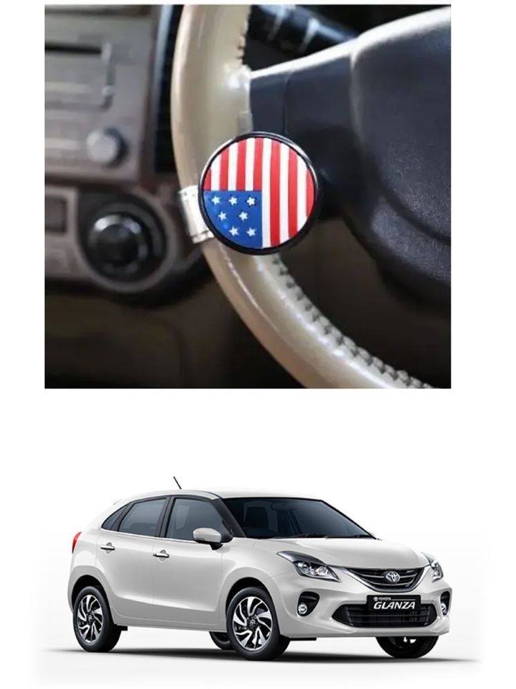     			Car USA Flag Knob (Pack Of 1) For Toyota Glanza