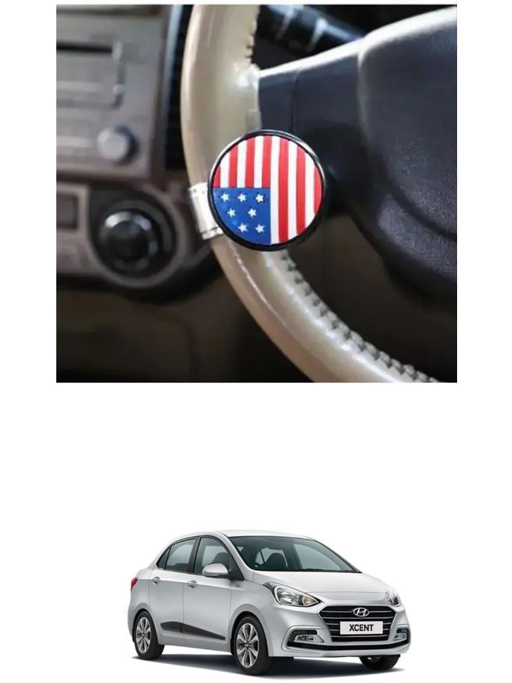     			Car USA Flag Knob (Pack Of 1) For Hyundai Xcent