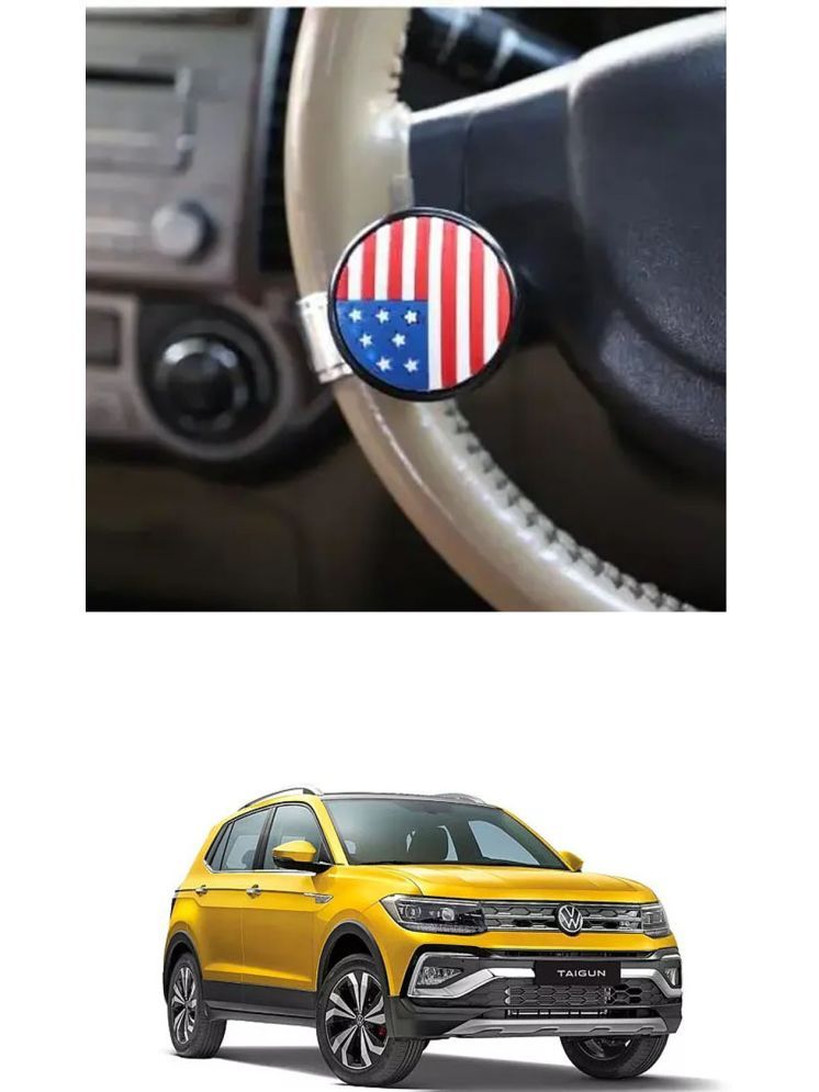     			Car USA Flag Knob (Pack Of 1) For Volkswagen Taigun