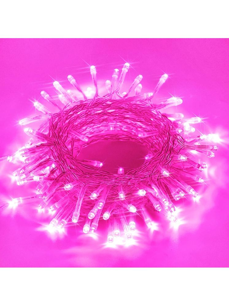     			EKRAJ Pink 10Mtr String Light ( Pack of 1 )