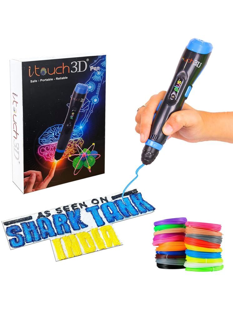     			Itouch plus 3D Pen with 5 in1 Filaments for art & Craft, education and designning