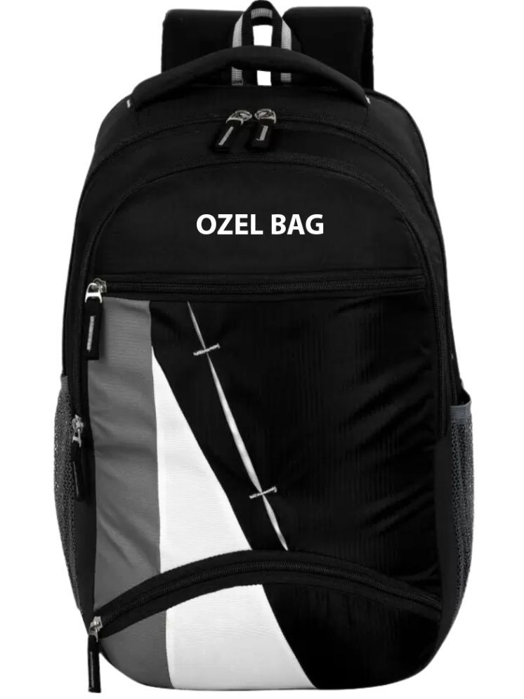     			Ozel Bag Black Polyester Backpack ( 40 Ltrs )