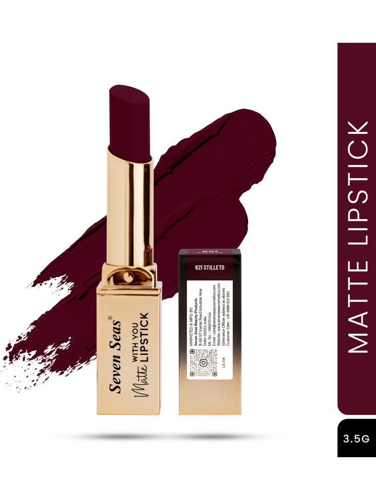     			Seven Seas Long Lasting , Matte Finish , Longwear , Matte With You Lipstick (Stilleto 3.5g)