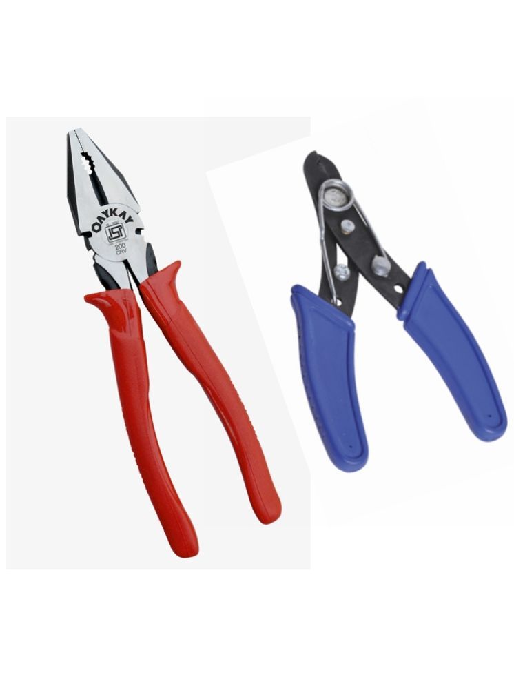     			Combination Plier 200mm 8 inch heavy duty and Wire Stripper & Cutter Hand Tool