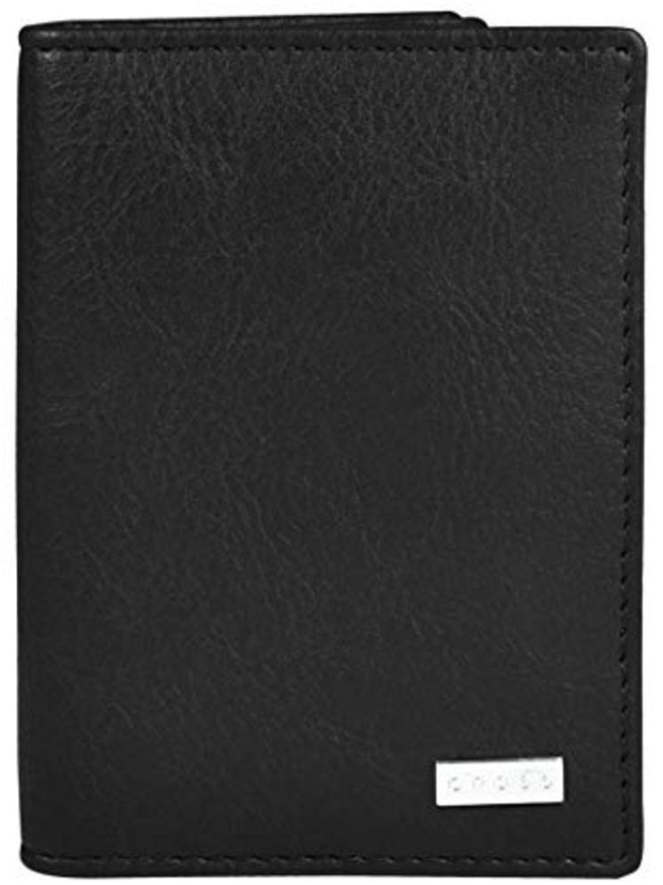     			Cross Black Leather Men's Two Fold Wallet ( Pack of 1 )