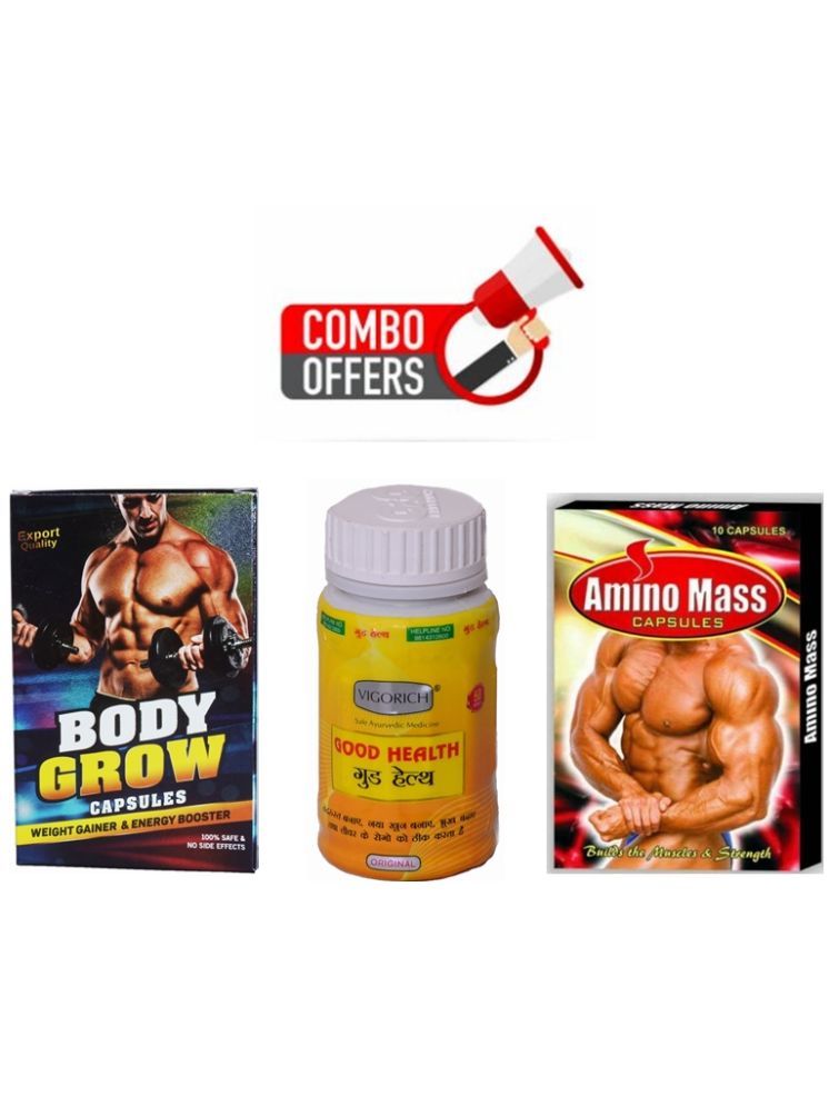     			Dr Chopra Body Grow Cap10 & G&G Good Health50 no.s & Amino Mass Cap 10 no.s Unflavoured