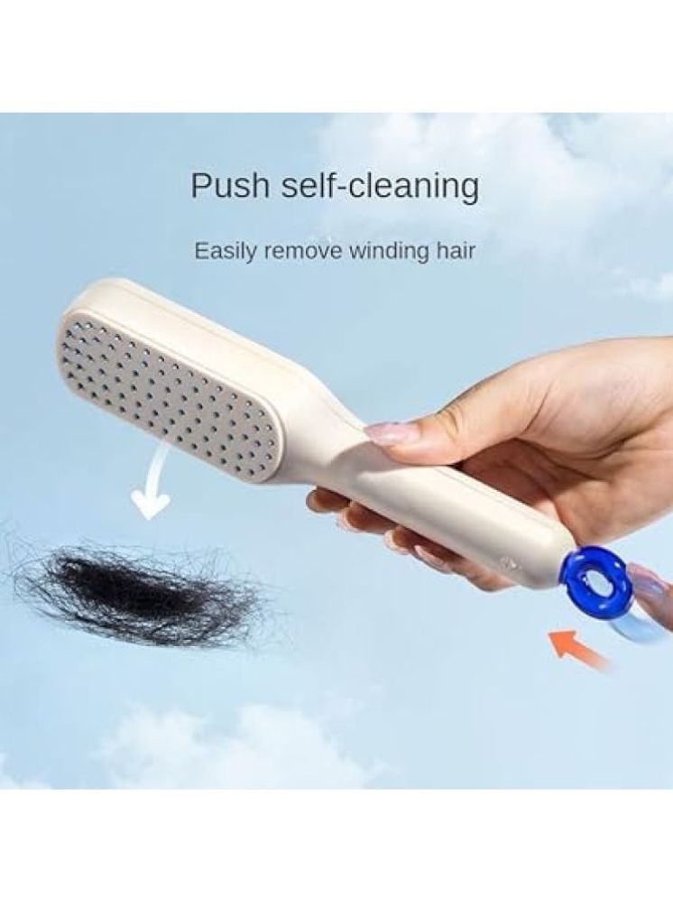     			Gatih Hair Cleaning Brush for Women All Purpose Cleaner Block Massage Comb & Easy Clean Hair Brush for All Hair 1 no.s