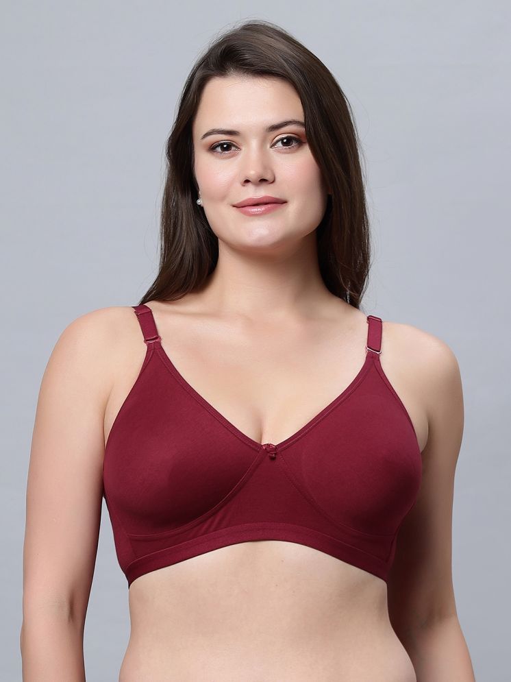     			IN CARE LINGERIE Cotton Non Padded Women's Everyday Bra ( Maroon ) SUHANA_MAROON_40C