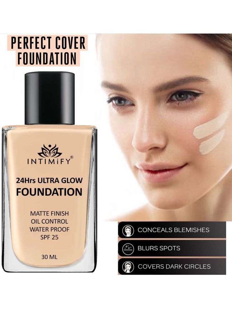     			Intimify Matte Liquid For All Skin Types Skin Light Foundation Pack of 1