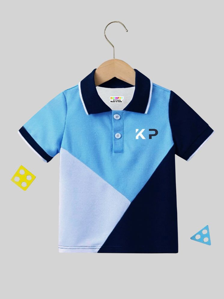     			Kuchipoo Multi Color Cotton Blend Polo Collar Boys T-Shirt ( Pack of 1 )