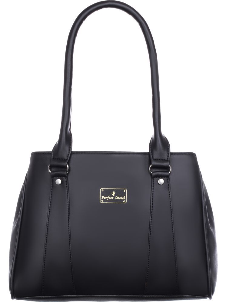     			Perfect Choice Black PU Shoulder Bag