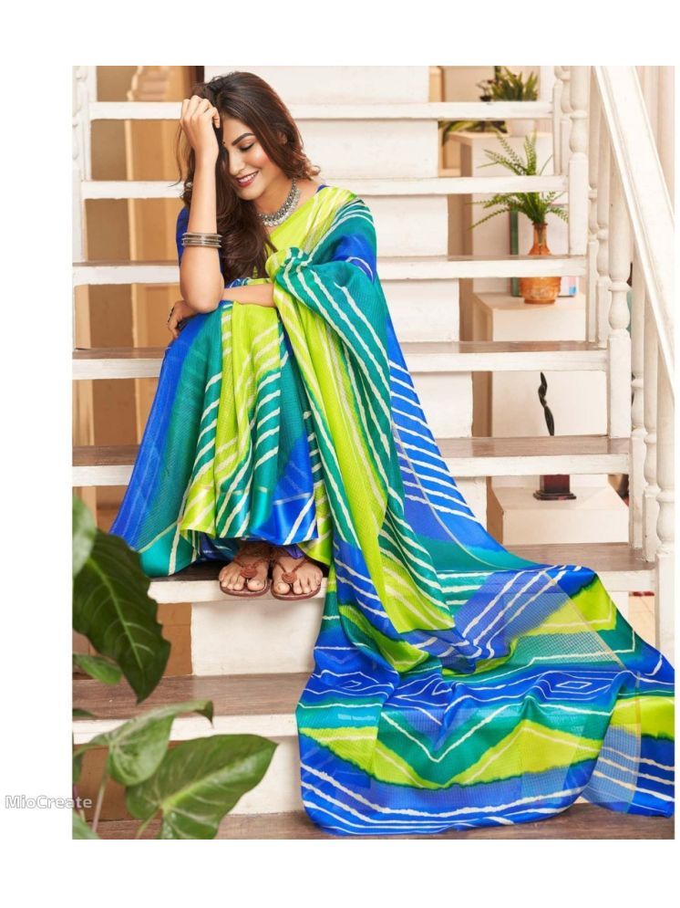     			Rangita Jute Printed Saree With Blouse Piece - Multicolor ( Pack of 1 )