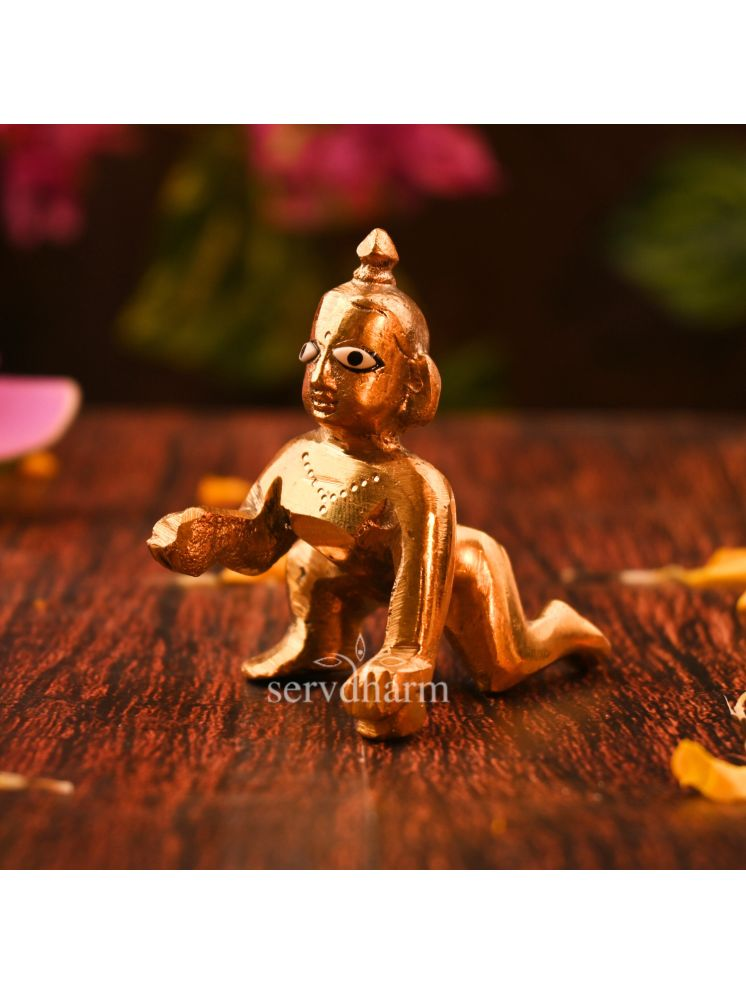     			ServDharm Brass Laddu Gopal Idol ( 4.3 cm )