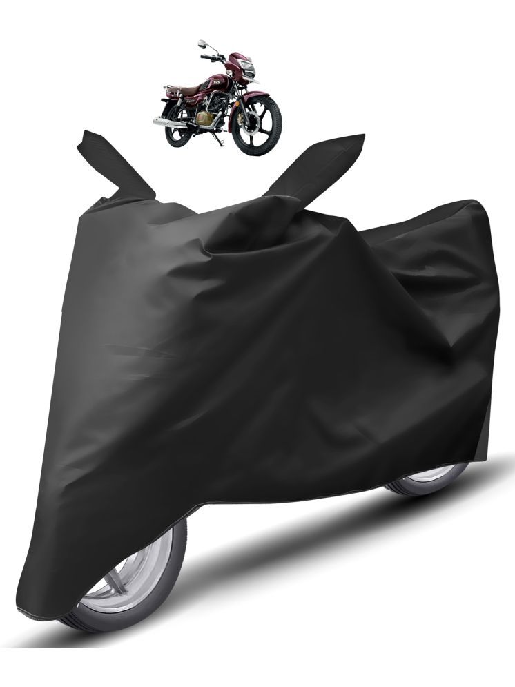     			Auto Hub Bike Body Cover for TVS All Bike Models ( Pack of 1 ) , Black