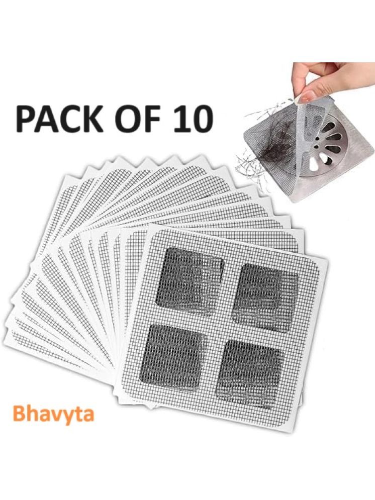     			Disposable Shower Drain Hair Catcher, Drain Hair Catcher Waterproof Mesh Stickers for Bathroom Accessories, Apartment Essentials for Kitchen, Sink, Bathtub