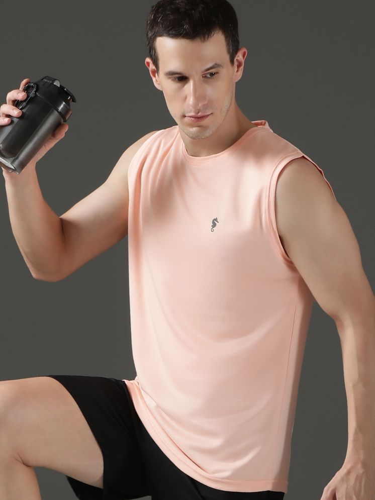     			EPPE Peach Polyester Regular Fit Men's Tanks ( Pack of 1 )