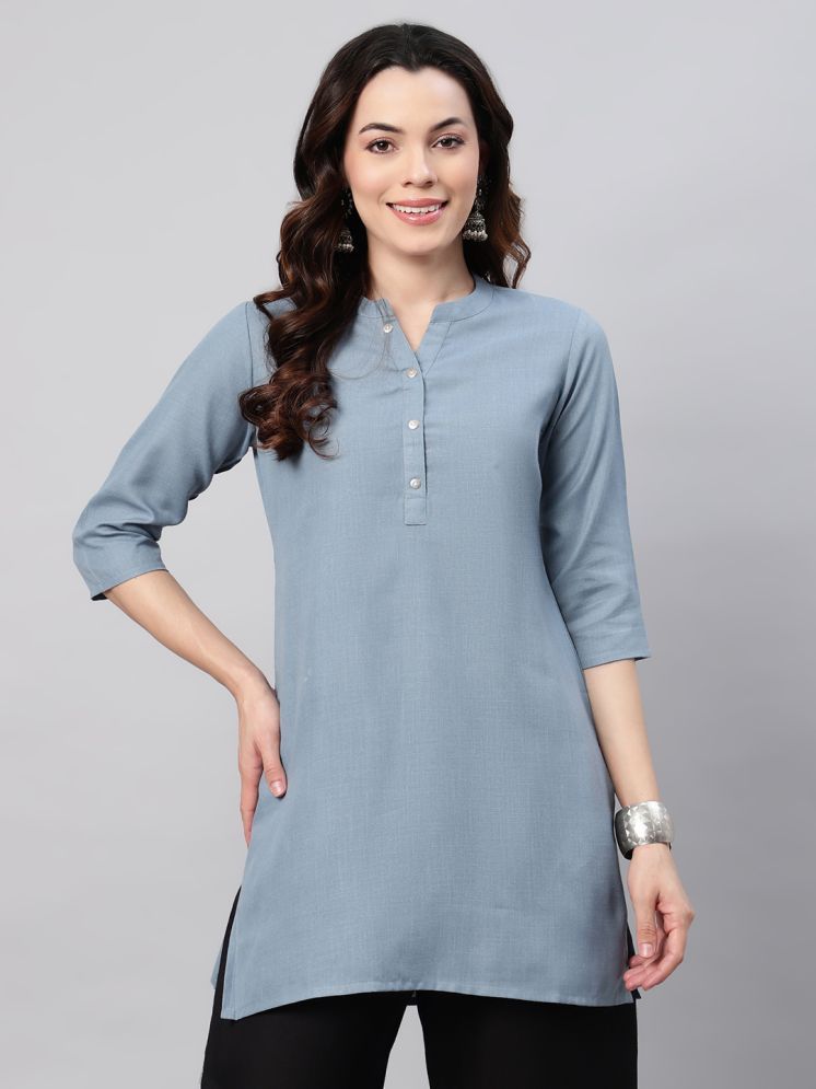     			Flamboyant Grey Cotton Women's Tunic ( Pack of 1 )