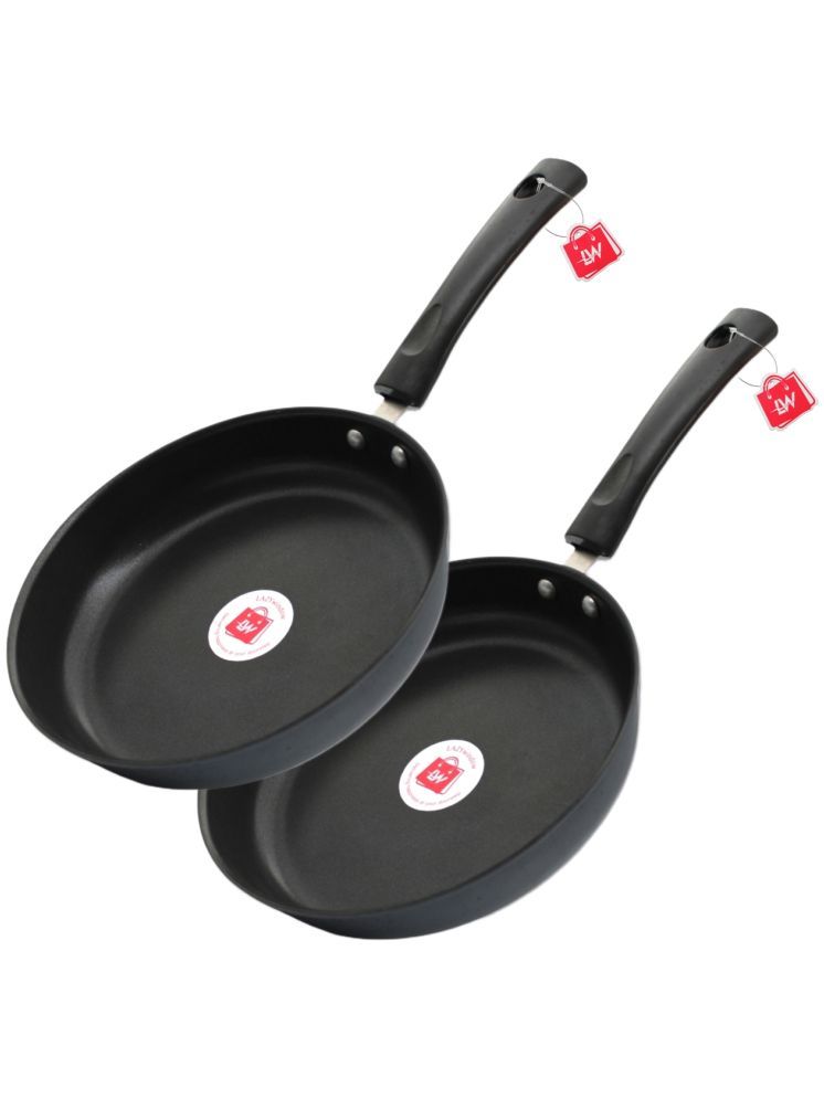     			LAZYWINDOW Nonstick Fry Pan Hard Anodised Non-Stick Fry Pan ( Pack of 2 )