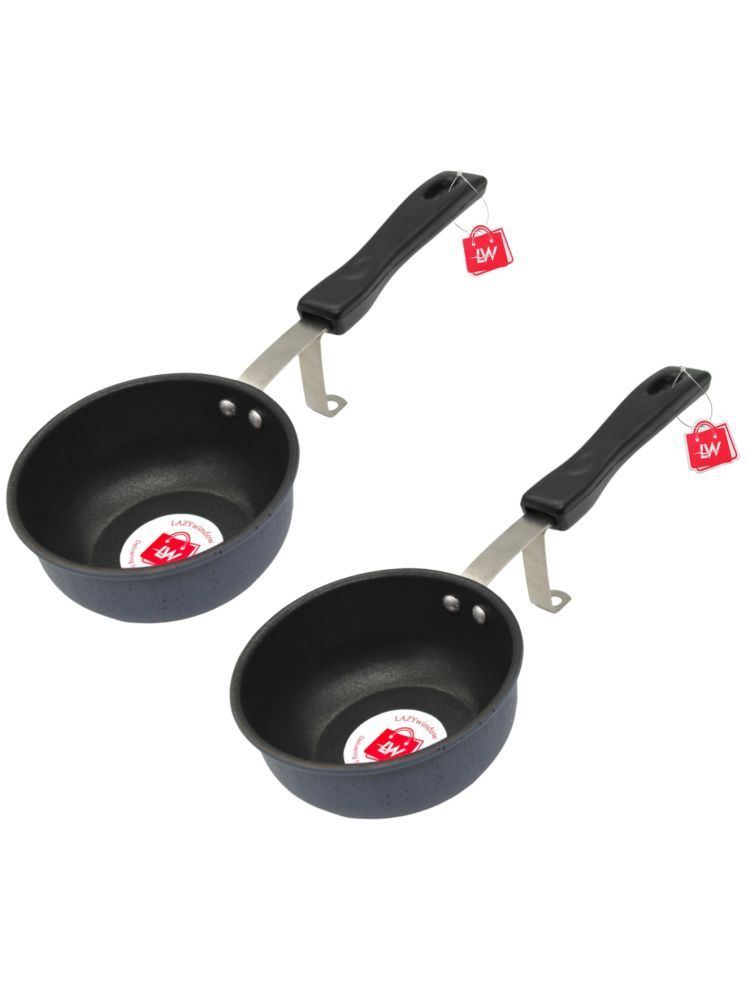     			LAZYWINDOW Nonstick Tadka Pan Hard Anodised Non-Stick Tadka Pan ( Pack of 2 )