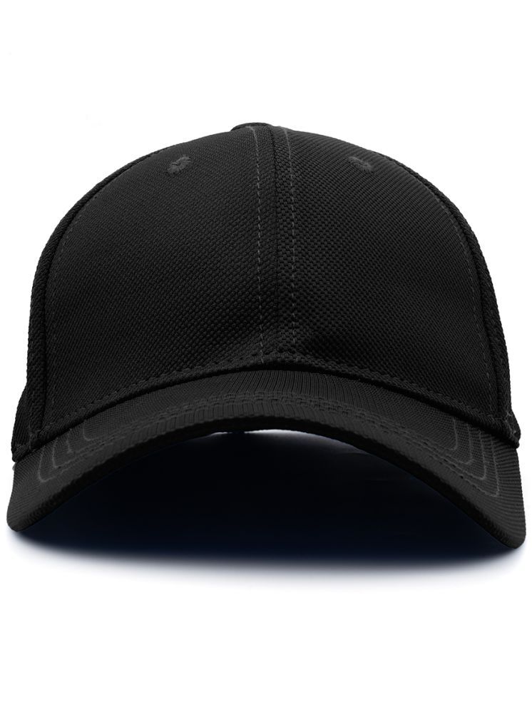     			Omtex Black Polyester Men's Cap ( Pack of 1 )