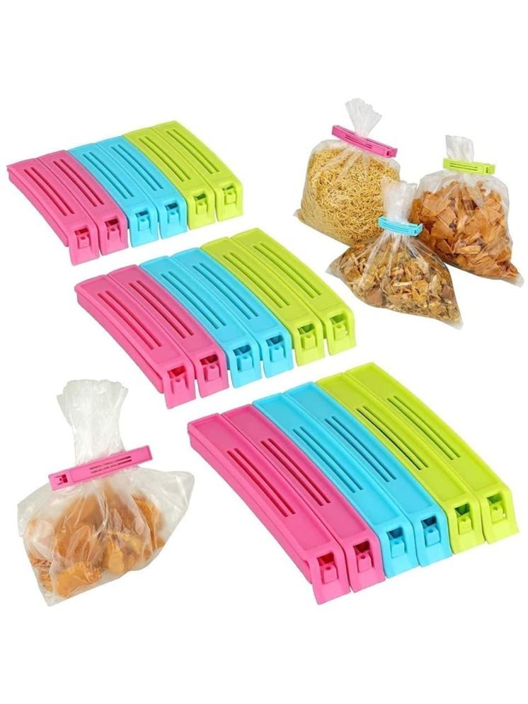     			Uni5 Set of 18 Pcs -Plastic Food Snack Bag Pouch Clip Sealer