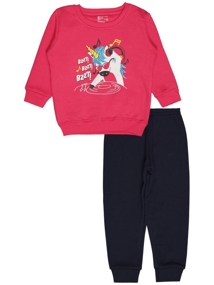     			Bodycare Multi Fleece Baby Girl Sweatshirts & Trouser ( Pack of 1 )