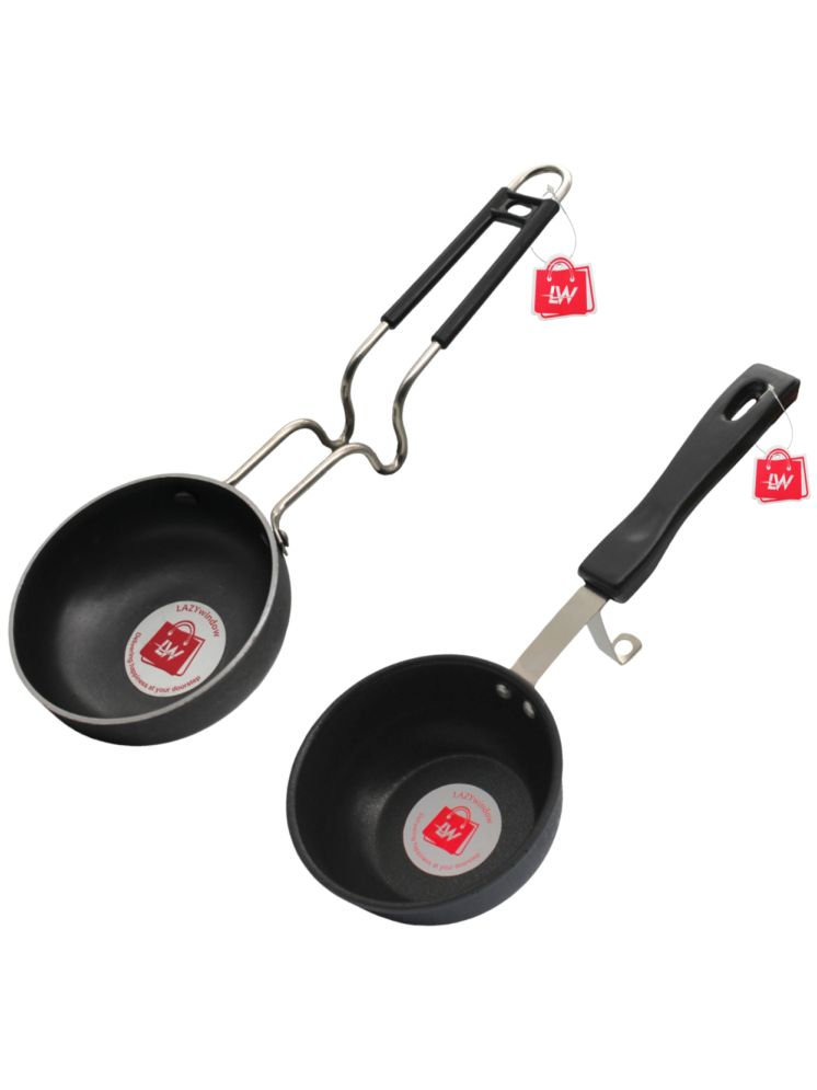     			LAZYWINDOW Iron No Coating Tadka Pan ( Pack of 2 )