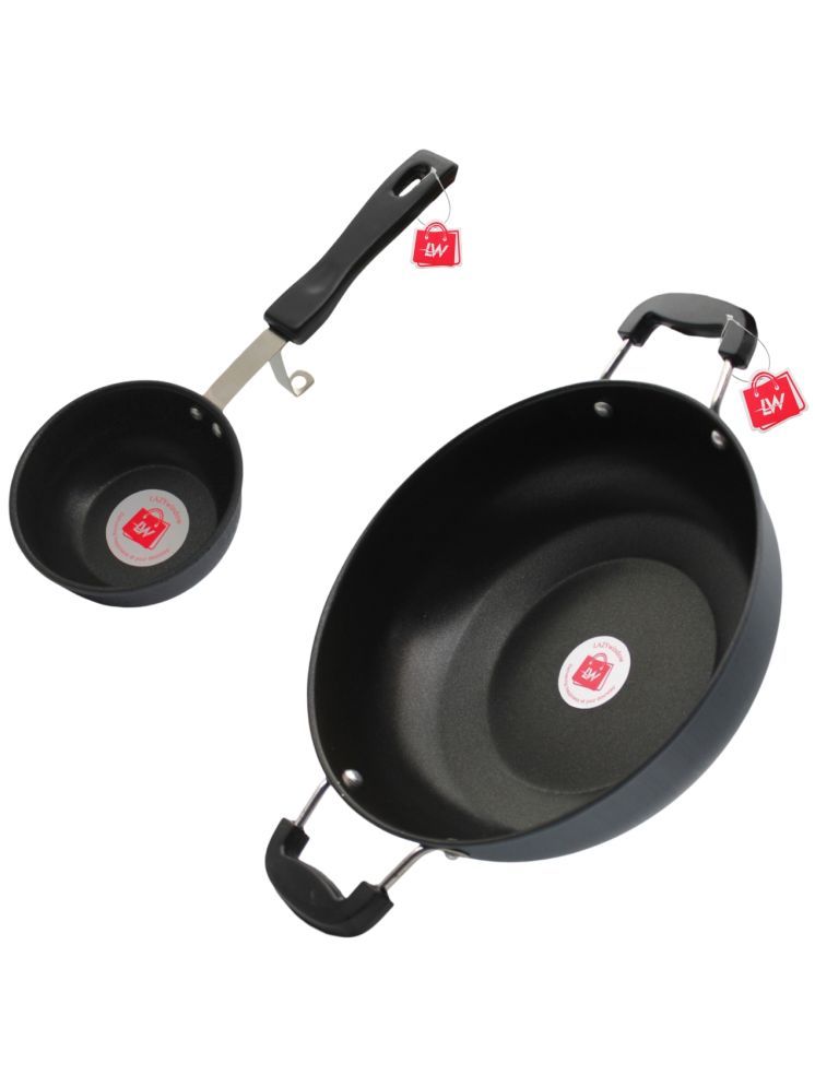     			LAZYWINDOW Non-stick Non-Stick Deep Kadhai 0.3 mm ( 3 ) L