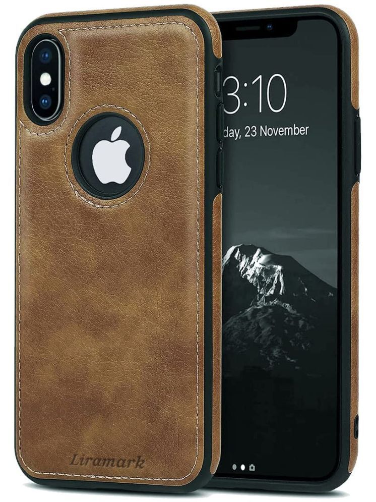     			Maggzoo Plain Cases Compatible For Leather Apple Iphone xs max ( Pack of 1 )