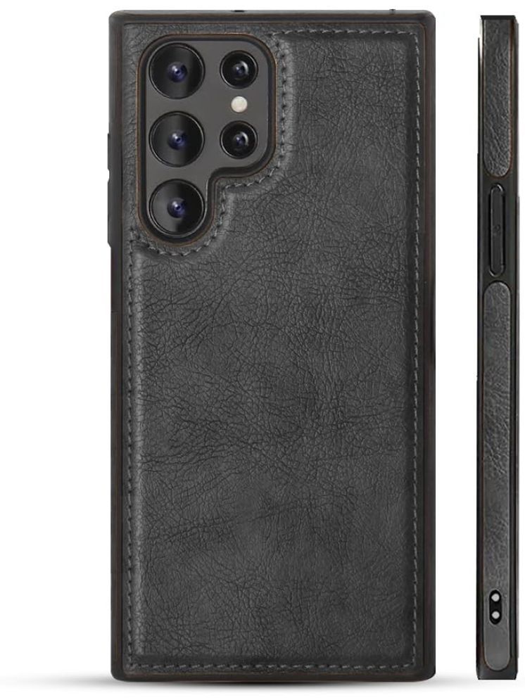     			Maggzoo Plain Cases Compatible For Leather Galaxy S23 ultra ( Pack of 1 )