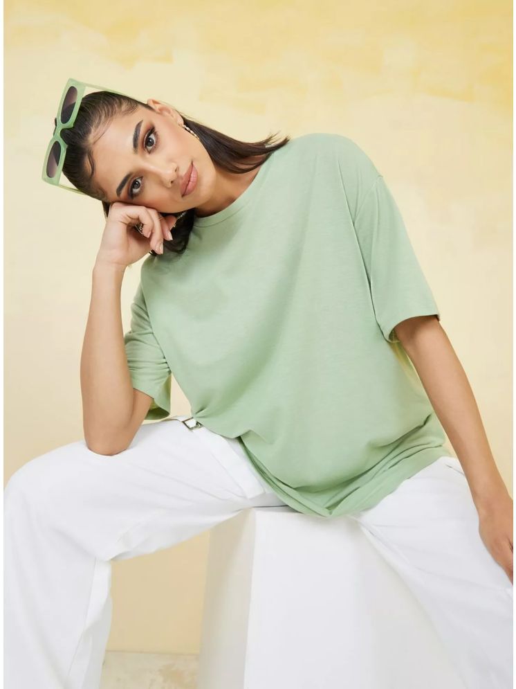     			PP Kurtis Mint Green Cotton Women's T-Shirt ( Pack of 1 )