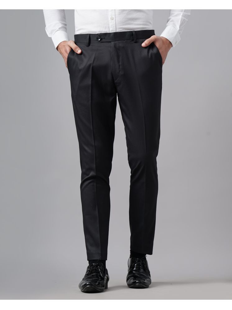     			Paul Street Slim Flat Men's Formal Trouser - Black ( Pack of 1 )