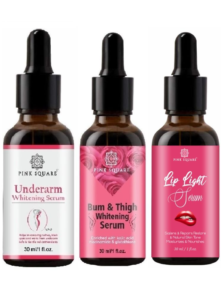     			Underarm Whitening Serum, Bum and Thigh Whitening Serum & Lip Light Serum (Each,30ml) Combo of 3