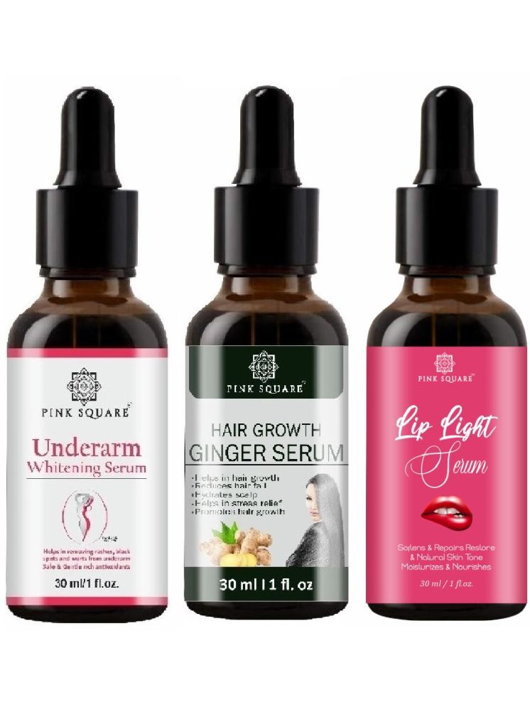     			Underarm Whitening Serum, Hair Growth Ginger Serum & Lip Light Serum (Each,30ml) Combo of 3