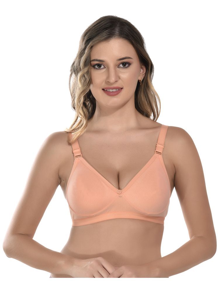     			Viral Girl Orange Cotton Non Padded Women's T-Shirt Bra ( Pack of 1 )