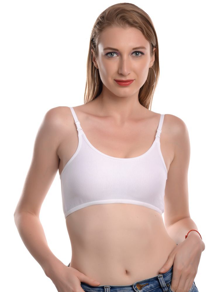     			Viral Girl White Cotton Non Padded Women's Teenage Bra ( Pack of 1 )