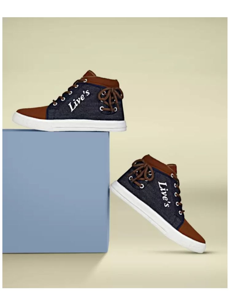     			hotstyle LIVES Tan Men's Sneakers