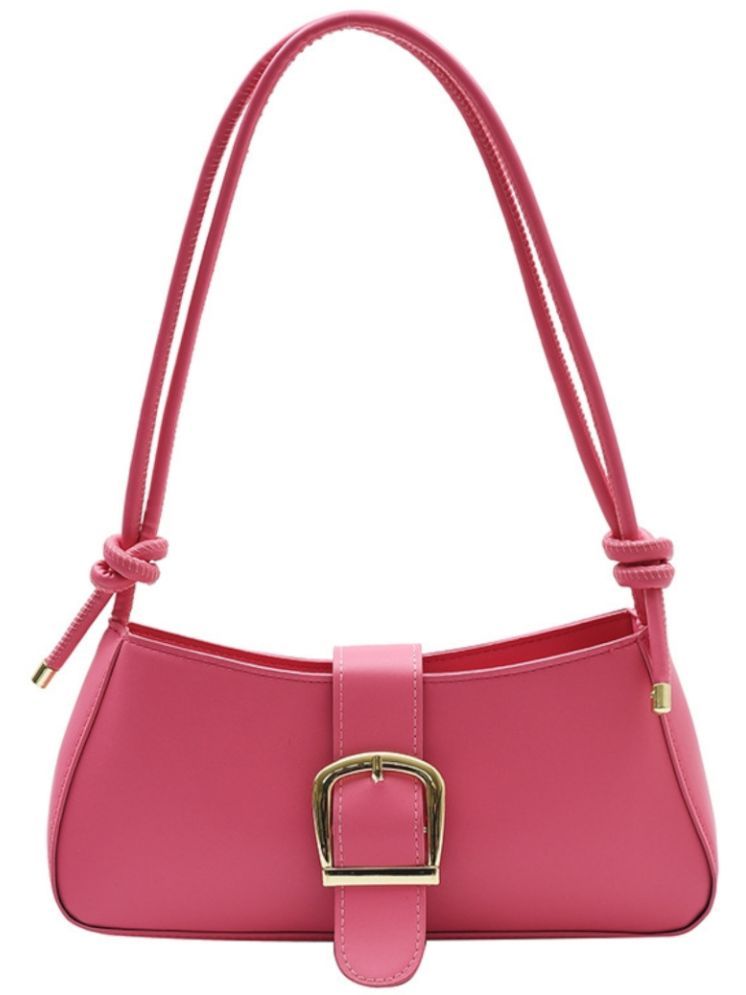     			Santorini Pink Faux Leather Sling Bag