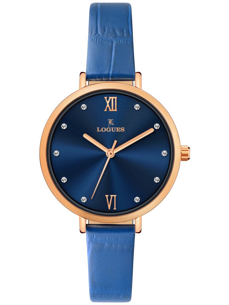     			LOGUES WATCHES Analog Blue Dial Women'S Watch | L E 685 Wl-04 | 3 ATM Water Resistant